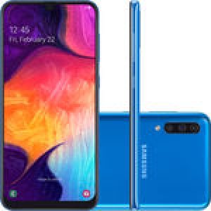 Smartphone Samsung Galaxy A50 128GB Dual Chip Android 9.0 Tela 6,4" Octa-Core 4G Câmera Tripla 25MP+5MP+8MP - Azul