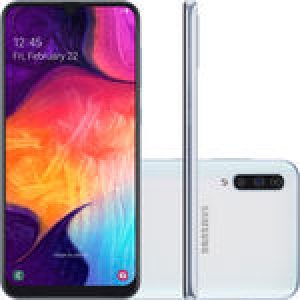 Smartphone Samsung Galaxy A50 128GB Dual Chip Android 9.0 Tela 6,4" Octa-Core 4G Câmera Tripla 25MP+5MP+8MP - Branco