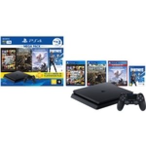 Console Ps4 1TB + 3 Jogos + Voucher Fortnite + Controle DualShock 4 Bundle Hits 6 - Sony