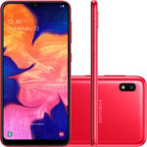 Smartphone Samsung Galaxy A10 32GB Dual Chip Android 9.0 Tela 6.2" Octa-Core 4G Câmera 13MP - Vermelho