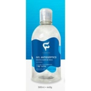 Álcool em gel 70% Anticéptico 500 ML - KIT COM 3 UNIDADES