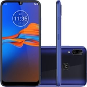 Smartphone Motorola Moto E6 Plus 64GB Dual Chip Android Pie - 9.0 Tela 6.1” Helio P22 4G Câmera 13Mp + 2MP -  Azul Netuno