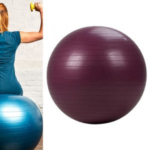 Bola Suíça para Pilates 65 cm Domyos - *GYM BALL 65CM ANTIBURST BORDO, NO SIZE