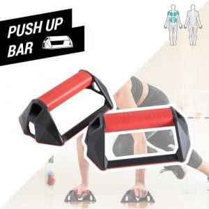 Apoio para Flexões Push Up Bar - PUSH UP BARS, PRETO/VERMELHO, TAM. ÚNICO, PRODUÇÃO NACIONAL (BR)