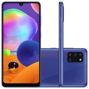 Smartphone Samsung Galaxy A31 Azul Dual Chip Câmera Quádrupla Tela In