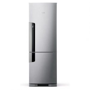 Geladeira Consul Frost Free Duplex 397 litros Evox com freezer embaixo