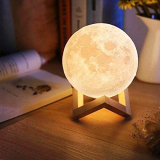 Amazon: Luminaria 3D Touch Lua Cheia Abajur por R$ 54,90